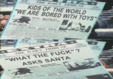 THE DAILY TRIBUNE TRA KIDS OF THE WORLD "WE ARE BORED WITH TOYS" THE P EXTRA THE DAILY TRIBUNE "WHAT THE F---"? ASKS SANTA 痣 R