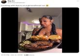 A tweet sharing a Cooking With Kya video. The tweet reads, "Cooking with Kya is on a generational run 😩"