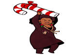 Artwork depicting Shirley from "Community" with a candy cane over her head. This is a reference to the December 10th meme.
