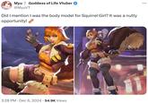 Myu Goddess of Life Vtuber @MyuVT Did I mention I was the body model for Squirrel Girl? It was a nutty opportunity! 3:28 PM Dec 6, 2024 54.9K Views ...