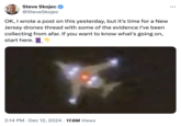 A viral Twitter thread about the drones over New Jersey in 2024.