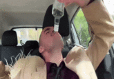 Dan Hentschel Drinking Vodka In A Car Sped-up GIF