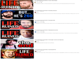 LIFE RUINED 17:11 BUT... HE'S 260 LIFE RUINED LIFE RUINED 15:20 42:53 21:50 the end 30:11 LIFE RUINED The Satisfying Downfall of Conor McGregor 110K views • 8 days ago Tell Us More → Conor McGregor has been on a downward spiral for a long time and now, he's finally paying the price for his actions. The Satisfying Downfall of Bradley Martyn 670K views 13 days ago Adrox Bradley Martyn's entire personality revolves around his 260-pound physique, making him essentially a walking meme. From his... The Deserved Downfall of Boogie2988 576K views • 3 weeks ago Internet Anarchist Boogie2988 was once a beloved YouTube creator, known for his relatable personality and wholesome content. Over time, his The Deserved Downfall of BlastphamousHD 913K views • 2 weeks ago Internet Anarchist From millions of subscribers and a loyal fanbase, to being forgotten by the internet.. This is the story of the rise and fall of ... The Satisfying Downfall of Strength Cartel and Big Boy 579K views • 4 weeks ago Bubba The Satisfying Downfall of Strength Cartel and Big Boy. The Deserved Downfall of DarkSydePhil 57K views • 2 weeks ago RKH Media Say hello to the "King of Hate" and the Internet's most favorite lolcow-DarkSydePhil or DSP. He is an infamous content creator... 1:49:33