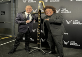 Geoff Keighley posts a picture with "Flute Guy," the nickname given to flute player Eustache Pedro, best known in meme circles for his flute performance during the 2022 Game Awards. A video of Flute Guy enthusiastically playing his instrument as part of a live orchestra rendition of the "_Xenoblade 3_":https://knowyourmeme.com/memes/subcultures/xenoblade-chronicles-3 went viral in 2022.