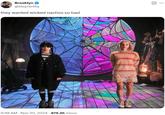 A tweet by @bklynb4by. The tweet shares a photo of Wednesday Addams and Emma Myers and reads, "they wanted wicked nachos so bad."