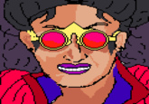 A pixel art of Concord character Bazz