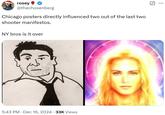 A post mentioning Luigi Mangione and Natalie Rupnow both allegedly being influenced by niche Twitter microcelebrities LindyMan and RadFemHitler