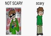 An Eddsworld meme based on the Not Scary / Scary Skull meme format