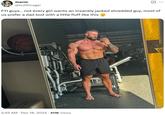 A parody "dad bod" post