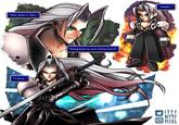 OG style Sephiroth "How does it feel..." "Traitor." "being back in your hometown?" "Hmph..." ITTY BITTY PIXEL
