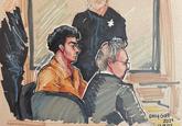 A Luigi Mangione courtroom sketch of when he opted not to fight his extradition when he appeared in court in Pennsylvania.