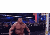 A blank meme template for the Brock Lesnar's "Scream If You Love" GIF caption meme.