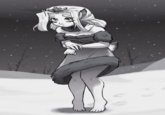 "Brain rot now in the fan-route stage.
-Choose to not [Resist] the 2nd time Narrator tries to make you kill Soft Princess (first time is [Warn her])
-Rather than defend herself (leading to Witch) Princess runs you in circles around the basement
-Eventually makes you chase her upstairs
-Dodges as you reach the top and you faceplant into the locked door, then tumble painfully downstairs
-You're dying at the foot of the stairs as she cowers at the base of the stairwell, breathing quickly, hunched, hands hovered near chest, a bit like a rabbit
-Everything goes dark, and you die
-Chapter II: The Hare
...
I honestly just wanted to draw Princess as a bunnygirl"