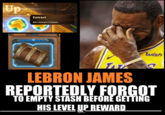 A LeBron James reportedly meme about _The Bazaar_ video game.
