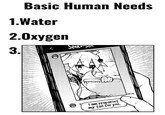 Basic Human Needs 1.Water 2.Oxygen 3. Senko-san I am preparing my tail for you.