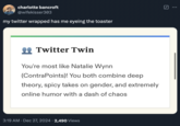 A Twitter (now called X) user laments the results of their "Twitter Wrapped 2024." The results come from an AI tool released by Exa AI Labs, which analyzes users' Twitter data to give them their "favorite topics" and "top tweets."