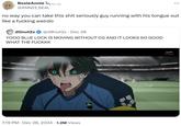 Meme questioning how Blue Lock anime could be taken seriously by anyone.