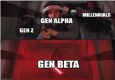imgflip.com GEN Z GEN ALPHA GEN BETA MILLENNIALS