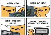 Joke about a PC with powerful and expensive hardware being wasted on simple programming