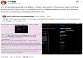 A post shaming Elon Musk over allegedly posting on 4chan and getting mad.