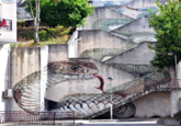 Snake Stairs Art by SFHIR in Guarda, Portugal