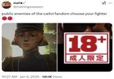 This meme references censorship in the leaked in-progress version of the Caitvi sex scene.