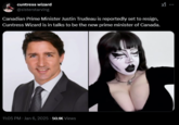 cuntress wizard @sisterstarving Canadian Prime Minister Justin Trudeau is reportedly set to resign, Cuntress Wizard is in talks to be the new prime minister of Canada. 11:05 PM - Jan 6, 2025 -50.1K Views