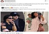 A tweet by @strangepimphorn. The tweet reads, "I know Club Chalamet is an editor on Wikipedia because the name “Kylie Jenner” does not appear once on Timmy’s page."