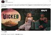 jolt @meltborne kylie not pregnant. we just avoided the biggest clubchalamet crashout of all time WICKED 0:00 From jolt 8:06 PM - Jan 5, 2025 778.2K Views OUT