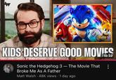 their review of the film it is that (Matt Walsh)
summarise, he says:

- The Eggman dance made no narrative sense
- The plot was too dark for a kids movie 
- Keanu Reeves can’t voice act
- They should have made it with AI
- He wasn’t paying attention
-Oh and there were too many adults in the theatre he says

what they are stupid, useless, a-s-s-hole that I have never seen in my life, using AI what an a-s-s-hole all artists who made this film are better than you old bitter man who hates video games which is the height of irony that who wanted to make a Hollywood film there he makes film reviews on YouTube saying stupidity who condemns to make "films" that are useless on daily wire that no one will ever see in their life which is irony that you will never see (Matt Walsh)
