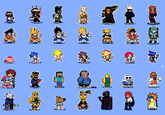 WOP! Pixel Art Characters 4 "These Sprites were made for the Game WOP!"