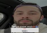 A meme showing NFL player Baker Mayfield. A Story poll is under his face titled, "Who want me?🚫🧢" which shows that 100% of voters left "No" as a response.