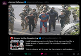 Aamer Rahman @aamer_rahman - 46m Power to the People ✶ ✶ @ProudSocialist · 1h 0:49 ERAL COURT APPEARA LE WERE HILLED 21 PEOPLE HAVE BEEN COMFIED Luigi Mangione arrives in New York surrounded by a large group of police and the crooked mayor Eric Adams. This is clearly a PR stunt by the state to intimidate ... 13228 1.6K Il 32K Setti