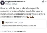 Ging Freecss Hate Account @Khuze_Elikhulu I have sex with the goal to take advantage of the economies of scale and deliver shareholder value by implementing market best practice solutions in order to achieve stakeholder satisfaction kb @kbkills Dec 1, 2024 • 66 People that have sex with no purpose scares me • 1:10 AM Dec 4, 2024 · 547.8K Views ...
