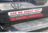 Are We Great Yet? ARE WE GREAT YET? 'cause I just feel embarrassed A FELON? REALLY?