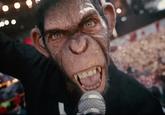 The image of a CGI monkey singing into a microphone that was used as the promo pic for "British":https://knowyourmeme.com/memes/british-people-briish popstar Robbie Williams' biopic "Better Man."