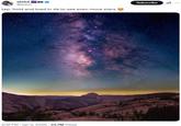 A screenshot of a tweet sharing a wallpaper of a starry night sky. The tweet reads, "tap, hold and load in 4k to see even more stars 🤩."