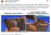 Supper Mario Broth @MarioBrothBlog Due to floating point imprecision, the rolling log in Tall, Tall Mountain in Super Mario 64 can be very slowly manipulated to go sideways through the cliff. It takes 36 days of nonstop manipulation to reach the limit of how far it can go. This has no currently known purpose. Log Position After Regular Log Position 36 Days of Manipulation ALT Source: YouTube user @sjmhrp7583, youtube.com/watch?v=OAT2wGfnUho 1:30 PM Jan 13, 2025 177K Views ...