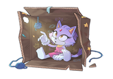 Kitty in the box Angie 27-09-24