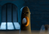 A GIF of Feathers McGraw wiping away sweat from the 2024 film _Wallace & Gromit: Vengeance Most Fowl_.