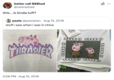 A "quote tweet":https://knowyourmeme.com/memes/quote-retweets-qrts about some "bootleg":https://knowyourmeme.com/memes/subcultures/bootleg-knock-off "_Peppa Pig_":https://knowyourmeme.com/memes/subcultures/peppa-pig shirts actually being "tuff."