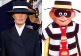 A meme posted to Reddit on the day of Donald Trump's inauguration depicting the outfit his wife Melania wore to the event with a comparison image showing the McDonald's Hamburglar character.