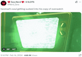 Luigi's Mansion meme about Twomad's soul being stuck in Overwatch.