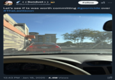 January 18th, 2025 tweet by @SundustCrusader "Drive-Thru Goonicide," refers to a "viral video":https://knowyourmeme.com/memes/viral-videos of a man exposing himself at a coffee shop drive-thru in Arizona. The video shows an employee at Bikini Bean Barista recording a man driving a Black Dodge Challenger through the drive-thru window, asking him, "Sir, have you been here before?" As the woman approaches the man's window, it becomes apparent that the man is not wearing pants and is exposing himself. The woman then says, "Unacceptable, you need to leave." The clip began going viral on "Instagram":https://knowyourmeme.com/memes/sites/instagram and "Twitter / X":https://knowyourmeme.com/memes/sites/twitter-x on January 10th, 2025. On January 13th, news about the man, purportedly named Nautica Malone, allegedly committing suicide began making the rounds online, leading several internet users to joke about him committing ""goonicide":https://knowyourmeme.com/memes/gooning-goon-cave."