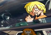 January 19th, 2025 Sanji fanart by @realblueluffy Redraw of a frame from the "Drive-Thru Goonicide" video, featuring Sanji from _One Piece_.