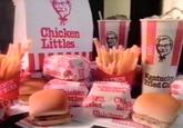 ENCH FRIES Chicken Littles COLD hicken FRENCH 45 Chicken Little ttles en Chick Lit Chicken Kentucky Fried Ch Red Chie