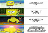 A meme using a "_SpongeBob_":https://knowyourmeme.com/memes/subcultures/spongebob-squarepants template joking about "ChatGPT":https://knowyourmeme.com/memes/sites/chatgpt always prefacing its answers with "As an AI language model."