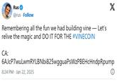 Rus @rus. Follow - Remembering all the fun we had building vine relive the magic and DO IT FOR THE #VINECOIN CA: Let's X 6AJcP7wuLwmRYLBNbi825wgguaPsWzPBEHcHndpRpump 8:24 PM - Jan 22, 2025