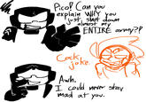 Pico! Can you explain WHY You jus almost i ENTIRE avmy?! Cocke Awh. I could never stay mad at you. 5