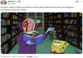 Stock trading version of the Gary Explaining to SpongeBob meme